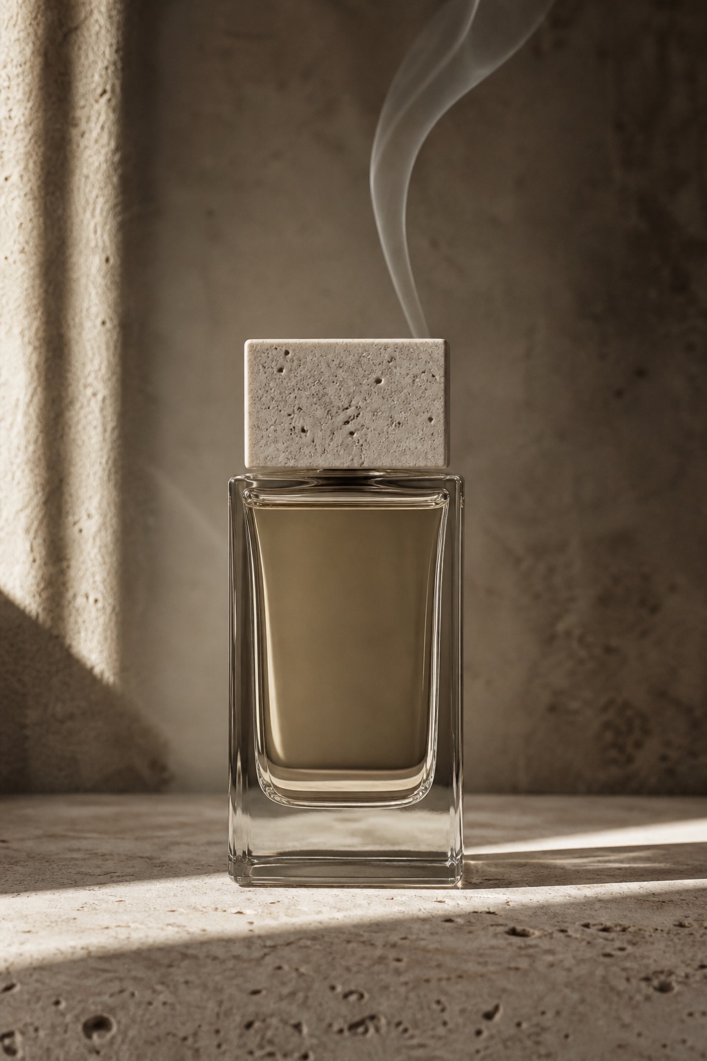Cendre flacon with incense smoke